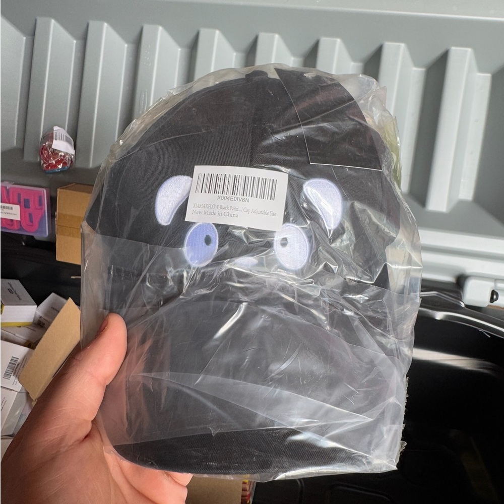 Black panda hat